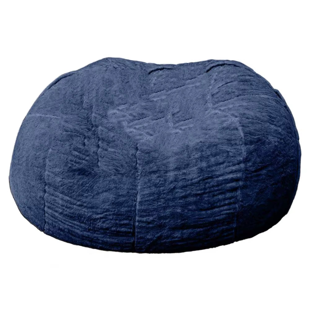 Useful Sofa Bean Bag Flexible Bean Bag Cover Anti-Fading Indoor Oversized Bean Bag Chair Cover Dust-Proof