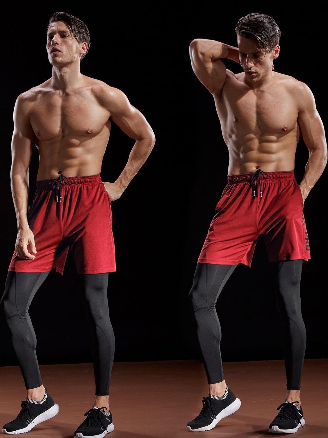 Men'S Lightweight Workout Athletic Shorts with Pockets