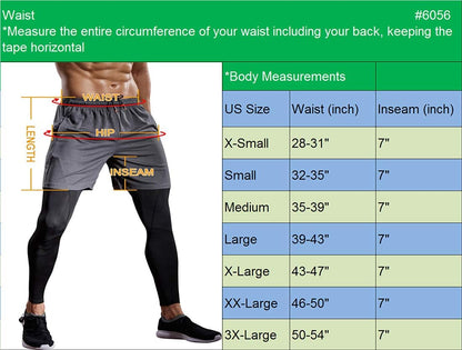 Men'S Lightweight Workout Athletic Shorts with Pockets